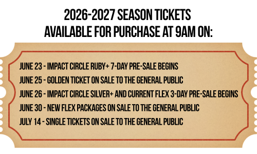 Jim & Linda Lee Performing Arts Center - 2026-27 Season Ticket Sales dates